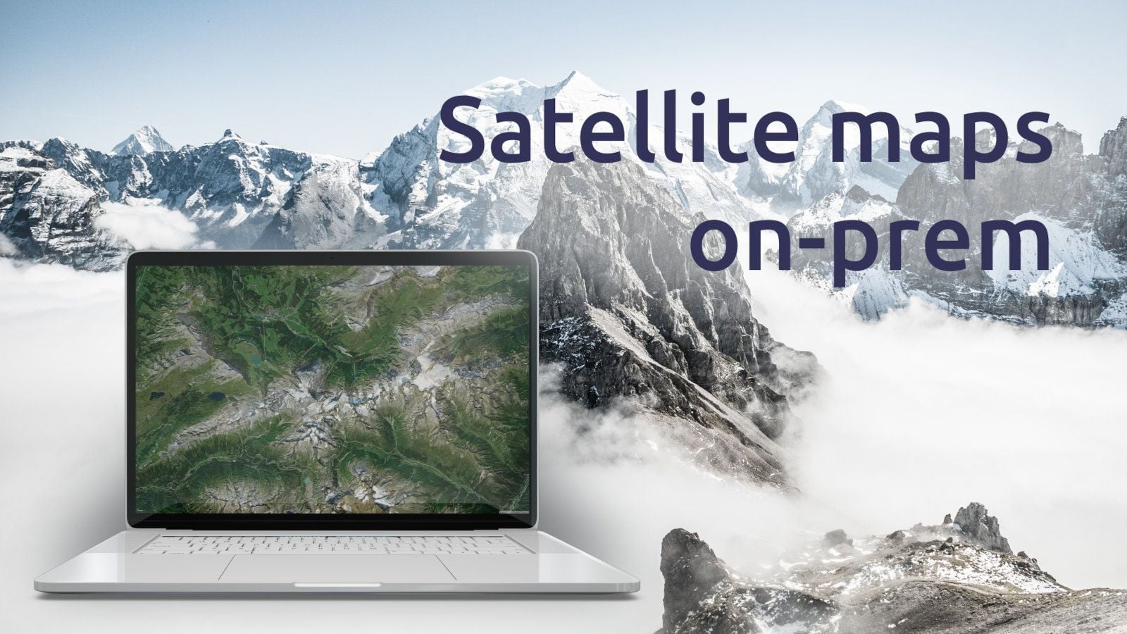 High-resolution satellite map for offline