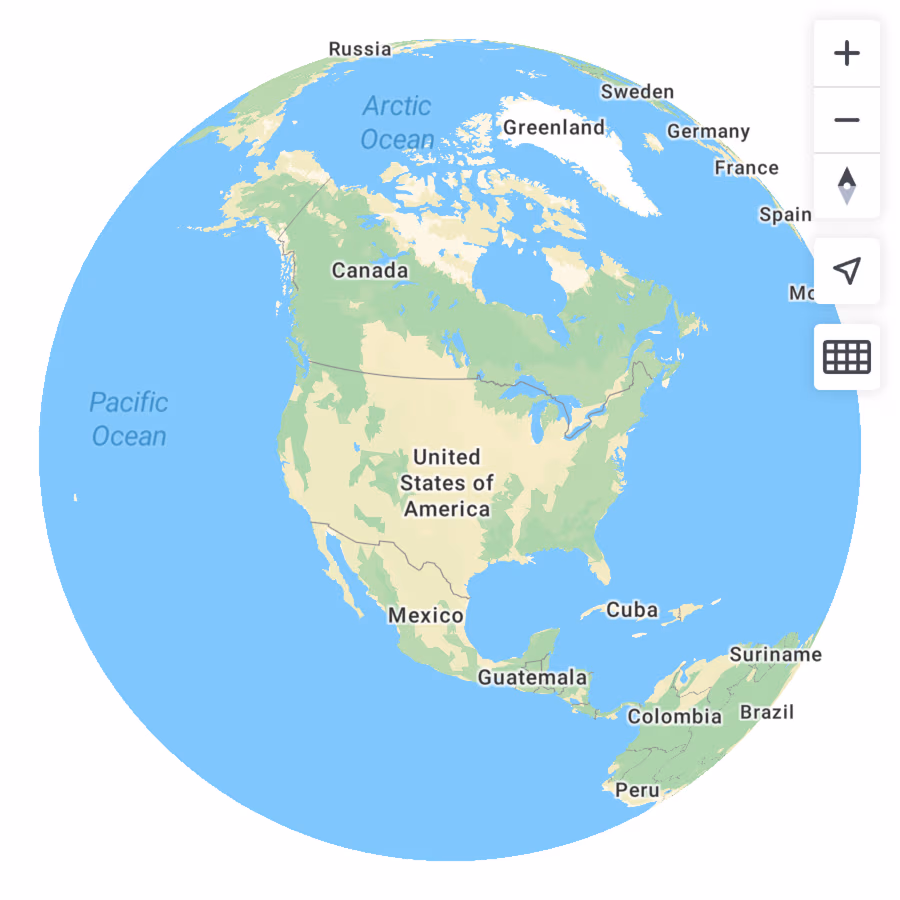 Switch from flat maps to a Globe in JavaScript