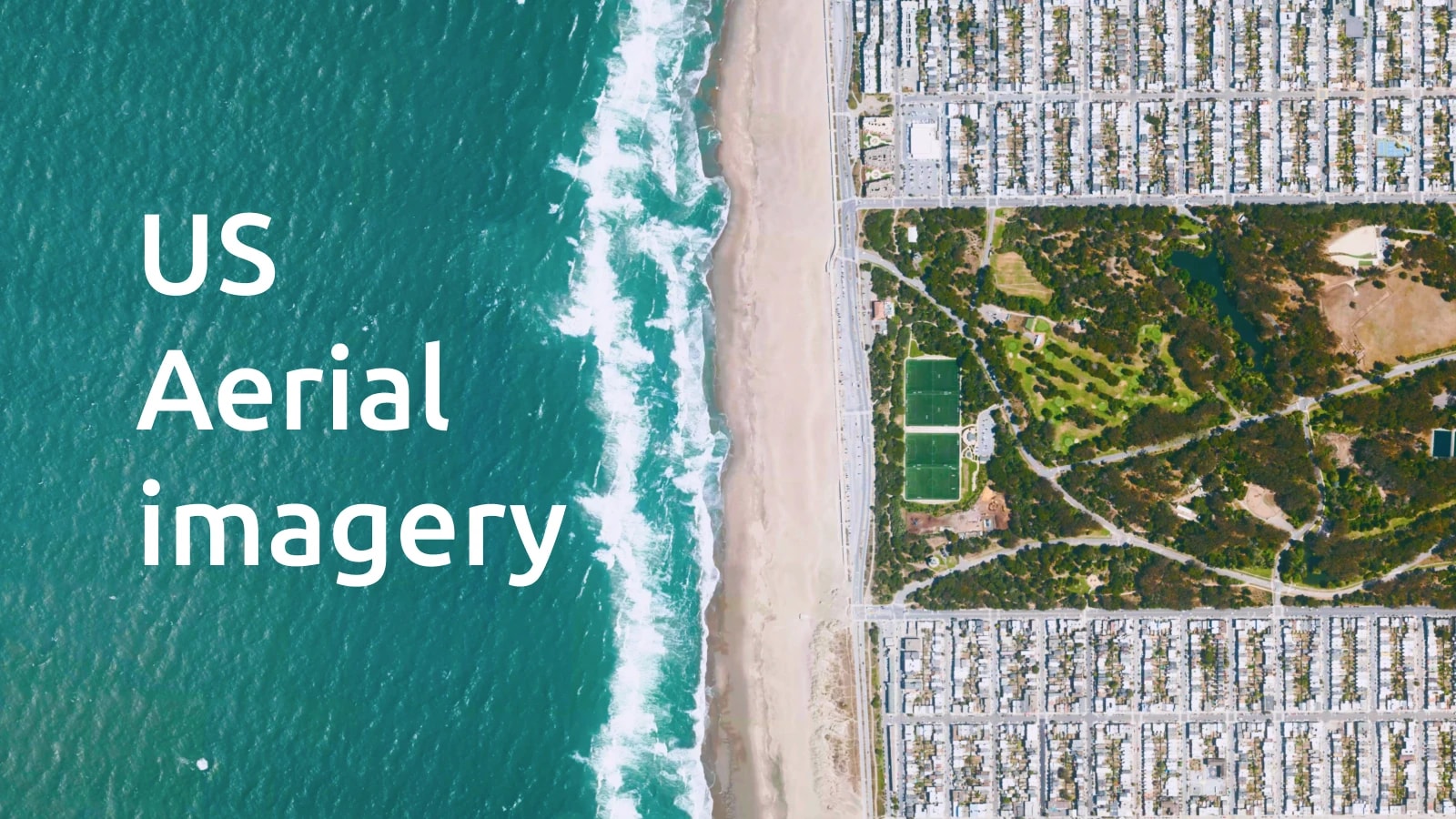 Aerial imagery of the USA