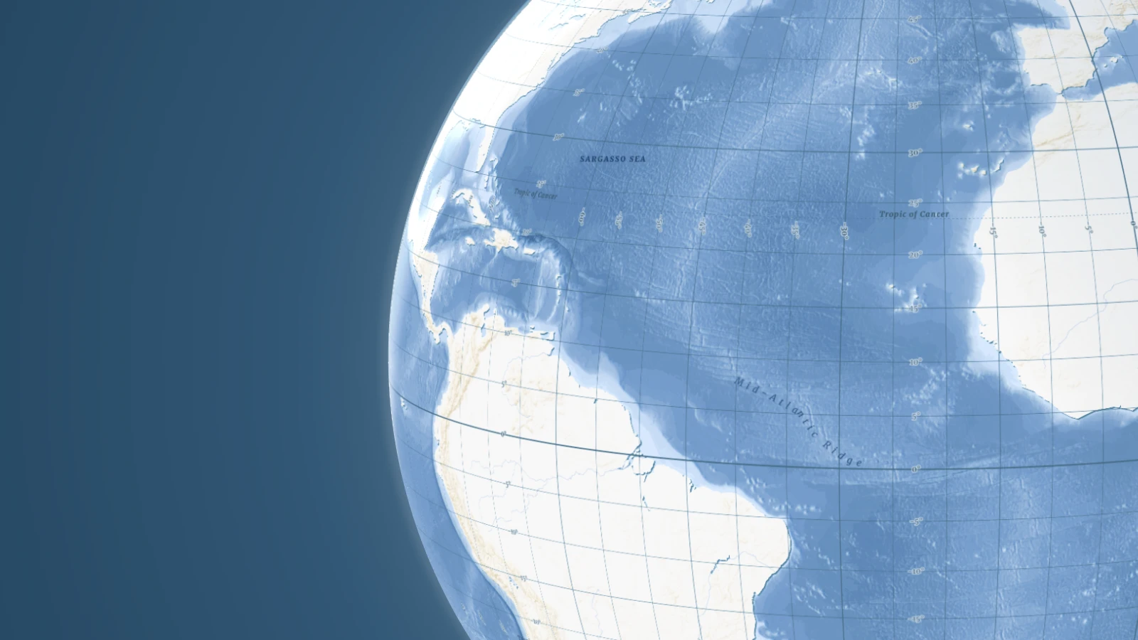 Ocean map for maritime navigation