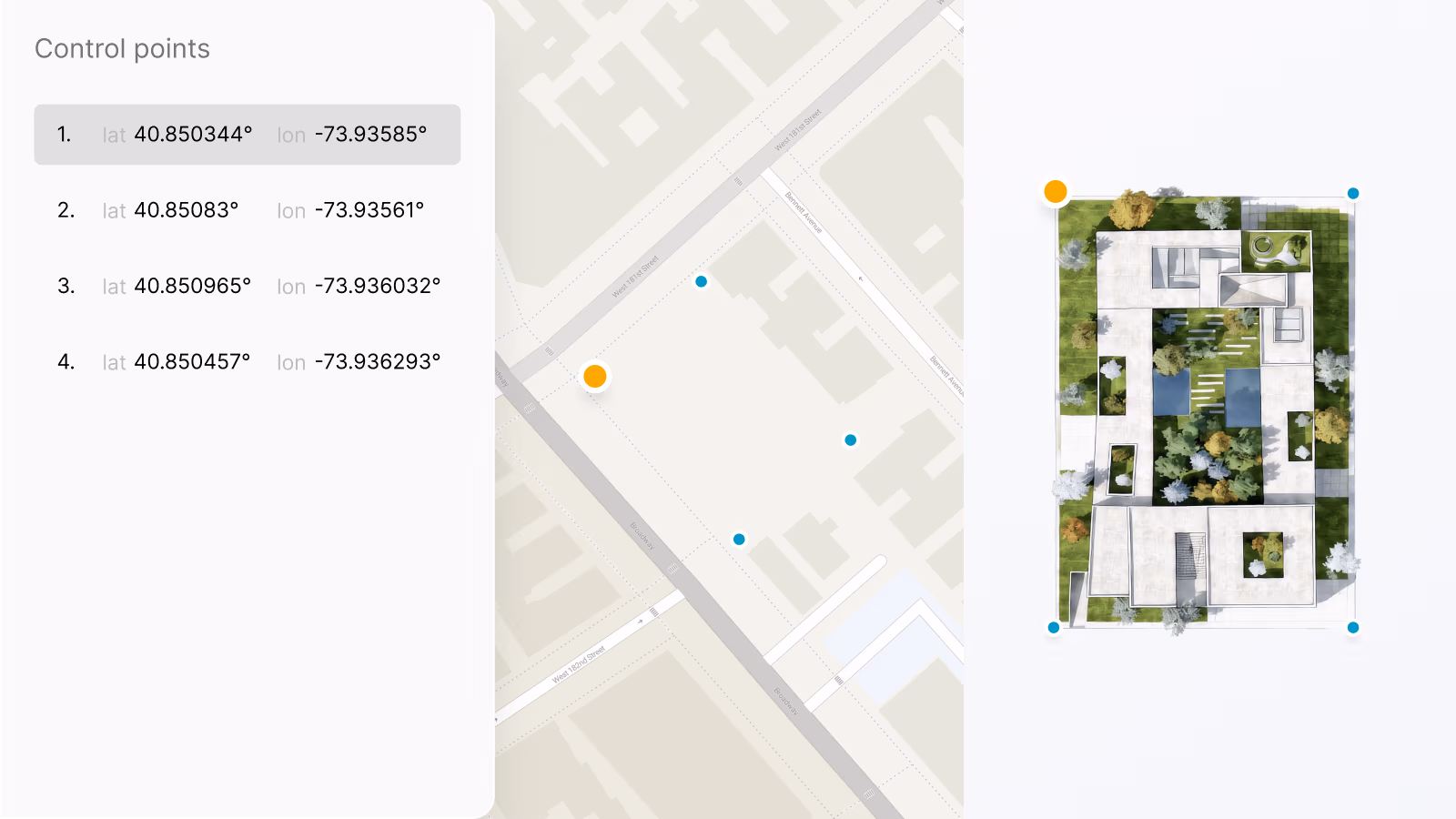 Georeferencing raster image and putting it into a map