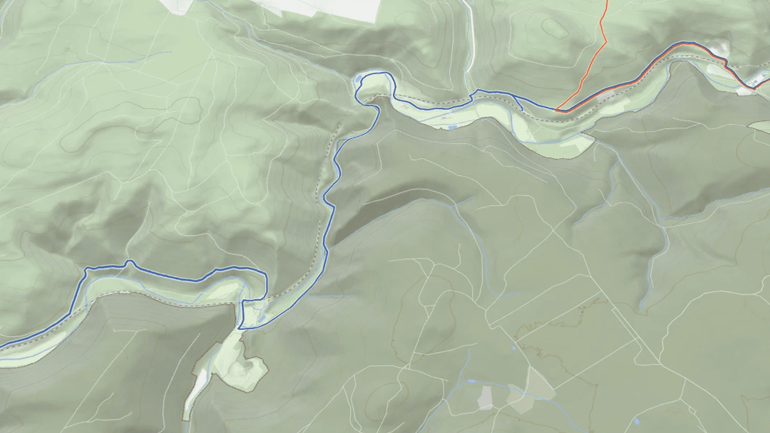 Map of a military area with a restricted entry
