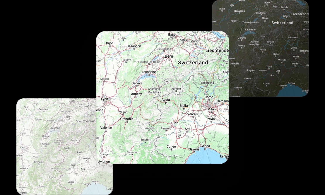 Multiple map styles