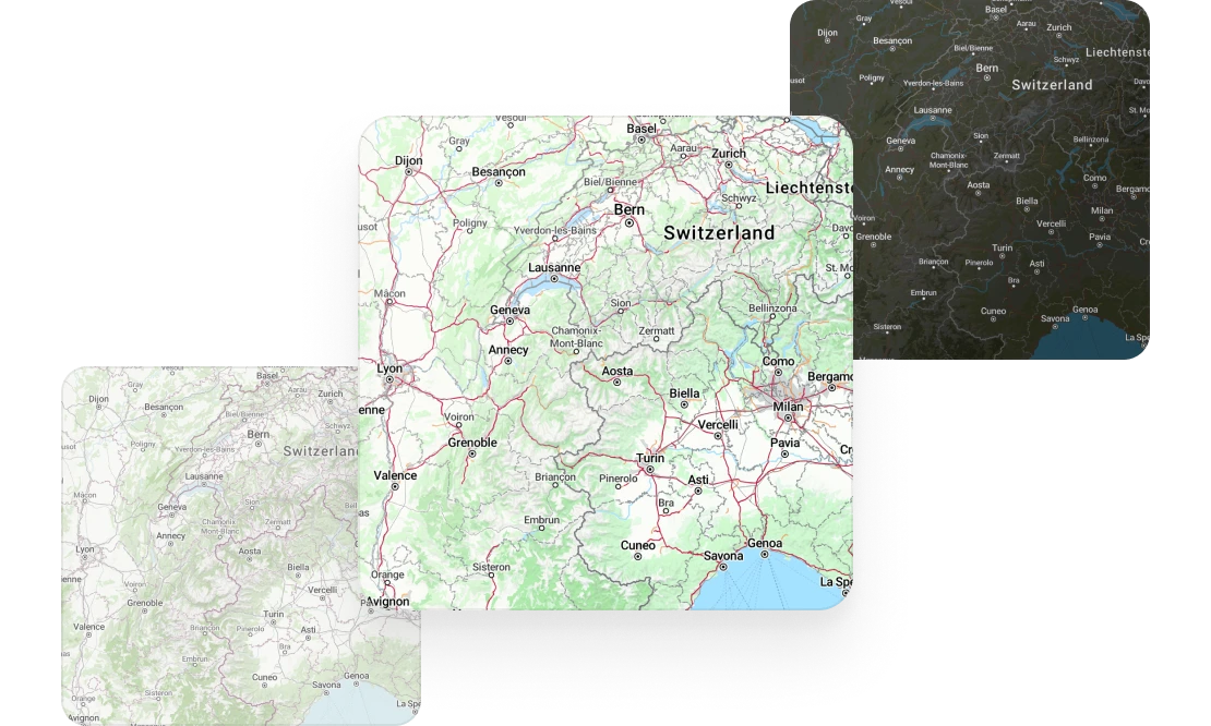 Multiple map styles