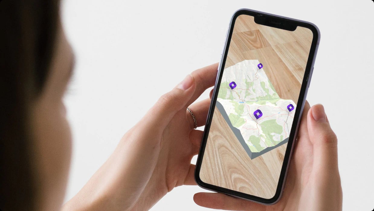 AR on mobile phone