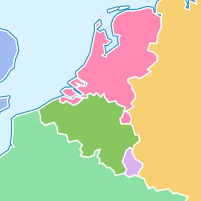Map of countries on-prem