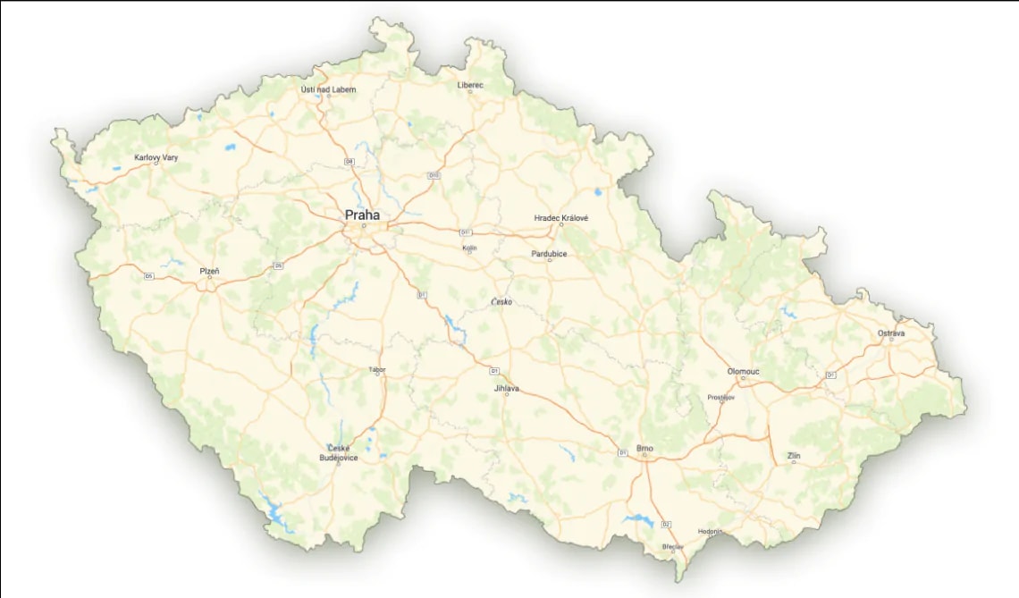 Czech republic cut out of unnecessary areas
