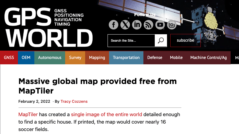 MapTiler in GPSWorld