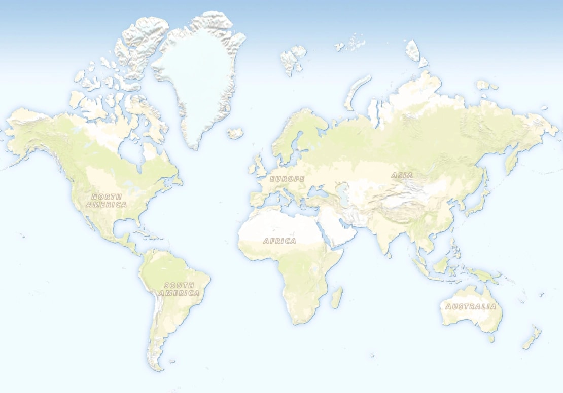 Landscape global map