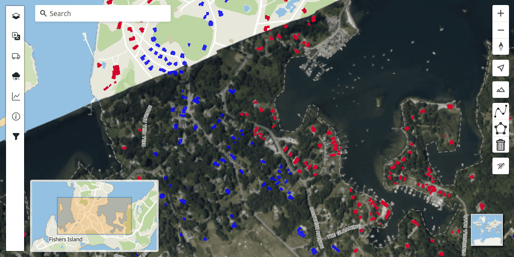 Natural disaster map demo app
