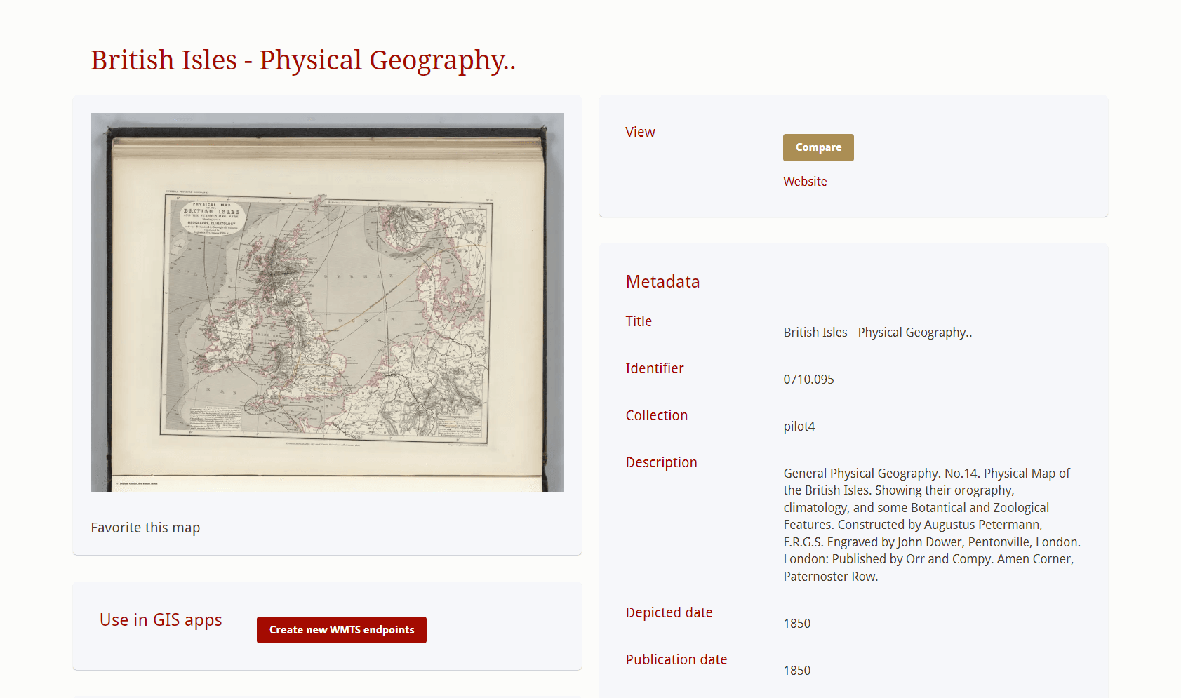 Vintage map