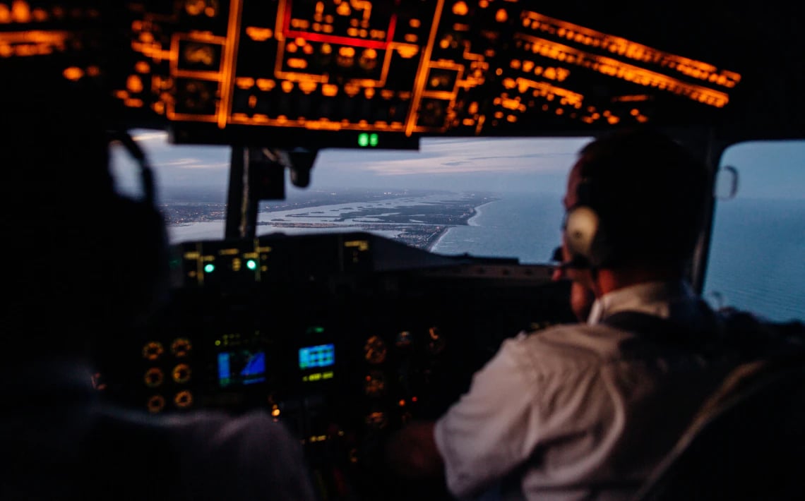 Plane cockpit