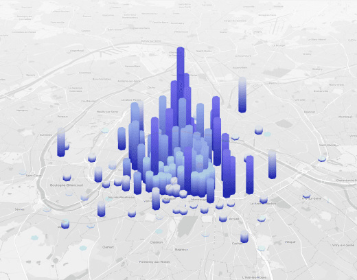 Build data dashboards with MapTiler maps