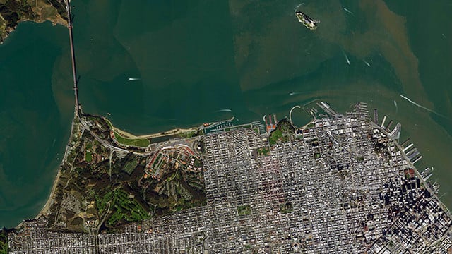 Satellite map of San Francisco