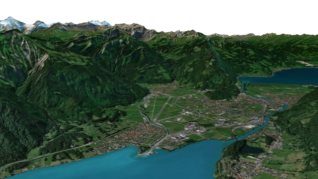 3D satellite map